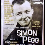 Simon Pegg Instagram - Thought this one deserved to go on the grid. From 1995, the poster for my first one hour solo stand up show. This one is hanging in @bats_theatre in Wellington, New Zealand, where I performed in early 1996. This was sent to me by Deacon himself, @jonnybrugh. 🧛🏻‍♂️❤️