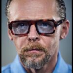 Simon Pegg Instagram - From @robertwilson9’s shoot for the Saturday Times. Never realised how much I needed a sky blue suede jacket!