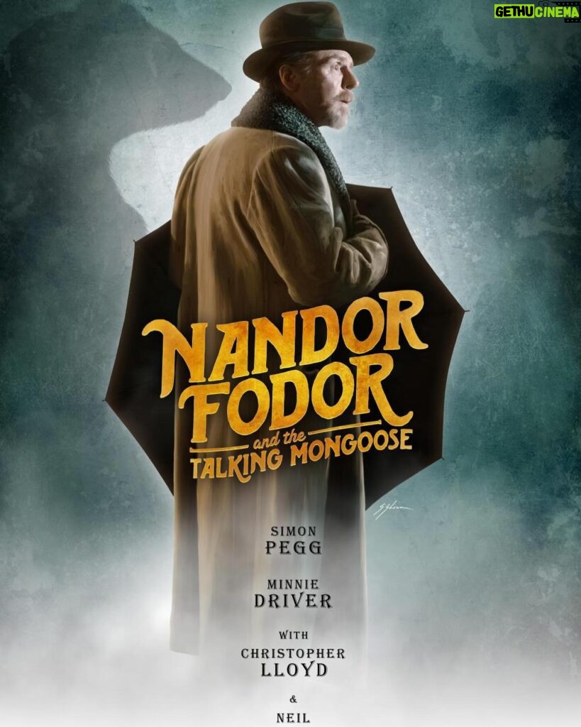 Simon Pegg Instagram - Haven’t been able to post about this while industrial action was ongoing but as luck would have it, it’s just landed on @amazonprime in the UK, in time for the resolution of the strike and weekend viewing. So if you like strange things, check out Nandor Fodor and the Talking Mongoose. Posters by @mistersamshearon @soaringsigal @driverminnie @mrchristopherlloyd @timdownie1 @ruthie_connell @gary_ramsey_beadle @jessicalbalmer @neilhimself