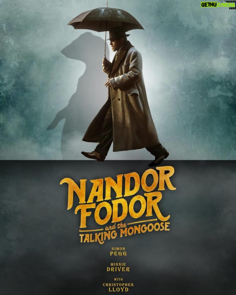 Simon Pegg Instagram - Haven’t been able to post about this while industrial action was ongoing but as luck would have it, it’s just landed on @amazonprime in the UK, in time for the resolution of the strike and weekend viewing. So if you like strange things, check out Nandor Fodor and the Talking Mongoose. Posters by @mistersamshearon @soaringsigal @driverminnie @mrchristopherlloyd @timdownie1 @ruthie_connell @gary_ramsey_beadle @jessicalbalmer @neilhimself