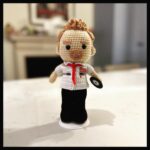 Simon Pegg Instagram - Many thanks to @cult_crochet for another wonderful creation. Here’s Shaun, ready to take on a horde of crochet zombies. 🧟‍♀️🧟🧟‍♂️