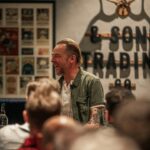 Simon Pegg Instagram - A massive thank you to @simonpegg our first guest speaker at our Soho Store. We’ve matched ticket sales, allowing us to donate a total of £2100 to Simon’s Charity @bridge_of_hope_kenya We’re looking forward to hosting more evenings with guest speakers in the close future. A big thank you to Simon and everyone who attended. #andsonsuk #clothesforpioneers #craftmanship #ruggedstyle #hardwearing #workwear #slowfashion #TimelessStyle #simonpegg #inconversationwith #charityevening