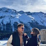 Sissy Prescillia Instagram - Pak, Bapak tau ngga kalo puncak tertinggi di pegunungan alpen Swiss itu adalah Monte Rosa yang tingginya 4.634 meter di perbatasan Swiss-Italia. Nah foto gunung dibelakang kita itu bukan Monte Rosa, ngga tau deh namanya apaan, cuma bagus aja buat saya ajak bapak foto bareng 🧚🏼‍♀️ Terima kasih ya pak udah ajak saya jalan jalan lagi liat gunung salju di Swiss, gunungnya bagus dan banyak banget kaya jadwal bapak, semoga cinta kita sekokoh gunung gunung itu ya pak.. Amin 🥶🤍