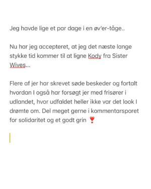 Sofie Linde Instagram - Da jeg var til frisør i Thailand…
