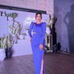 Soheir Salah Instagram - 🤍🩵 الفستان من @danida_dantella ميك اب وشعر @masa_beauty_center @alkoafer_hassan