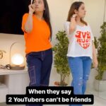 Sonal Kaushal Instagram - Kya 2 YouTubers kabhi dost ho sakte hain? Comment karke batao 🤪 #youtubers #themotormouth #garimasgoodlife