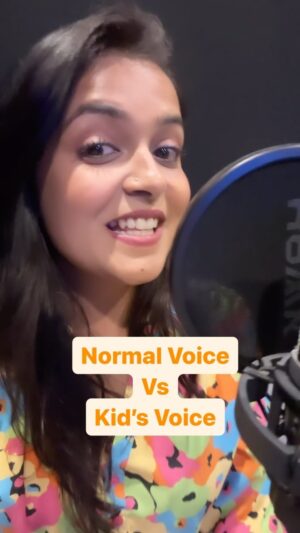 Sonal Kaushal Instagram - Normal Voice vs Kid’s voice 😻
#themotormouth #voiceartist #normalvoicevskidsvoice