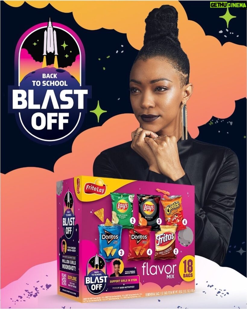 Sonequa Martin-Green Instagram - #ad Very excited to be in partnership with @NASA’s Million Girls Moonshot initiative! @flvarietypacks is helping to give 1 MILLION girls the experiences to become our next female space explorers 🚀