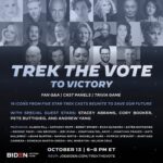 Sonequa Martin-Green Instagram - Well lookie here...! Join us tomorrow night for a very important (but still fun!) Trek reunion virtual event. I hear @whoopigoldberg will be joining us as well, verrrry cool. Link in bio, if you’re available and down, we’ll see you there.🖖🏽🖤