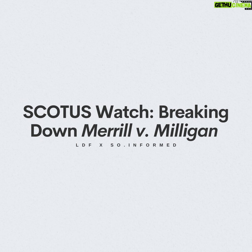 Sonequa Martin-Green Instagram - Alright y’all. So last week, the Supreme Court heard oral arguments in Merrill v. Milligan. This case centers on discriminatory redistricting practices in Alabama, which could have a widespread effect across the US. @NAACP_LDF and @So.Informed teamed up to share more about the case, how gerrymandered redistricting can dilute the power of Black voters, and why we must protect voting rights and fight for fair maps. It’s a lot to read but please, swipe. 🖤