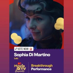 Sophia di Martino Instagram - I’ve been nominated for a pudding! You can vote on the link in my bio. Apparently you can vote 20 times every day. As if you have nothing better to do. Thanks @mtv x