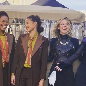 Sophia di Martino Instagram - Urgh! I miss fighting with these badass women. Can’t you all just come over for a pillow fight? Thanks @sarah__irwin for making Sylvie such a brawler & posting these 💚💚💚 and @gugumbatharaw & @nadialorenczstunts for being such beautifully terrifying movers