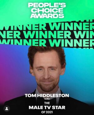 Sophia di Martino Instagram - Yeah!!! 💚💚💚 thank you people and congratulations to my buddy @twhiddleston @officialloki @peopleschoice