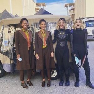 Sophia di Martino Instagram - Urgh! I miss fighting with these badass women. Can’t you all just come over for a pillow fight? Thanks @sarah__irwin for making Sylvie such a brawler & posting these 💚💚💚 and @gugumbatharaw & @nadialorenczstunts for being such beautifully terrifying movers