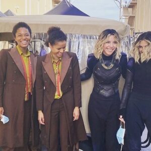 Sophia di Martino Instagram - Urgh! I miss fighting with these badass women. Can’t you all just come over for a pillow fight? Thanks @sarah__irwin for making Sylvie such a brawler & posting these 💚💚💚 and @gugumbatharaw & @nadialorenczstunts for being such beautifully terrifying movers