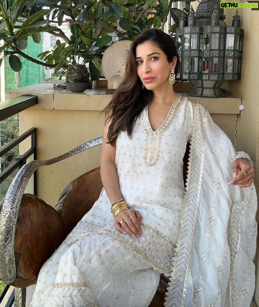 Sophie Choudry Instagram - Hope you all had a beautiful Eid🤗🌙🩷 And while we celebrate with hearts and stomachs full, keep those who aren’t so fortunate in ur prayers🤲🏼🙏🏼 #EidMubarak #Eid2024 #Sheer #gratitude #sophiechoudry #sharara Tku @shopmulmul for my gorgeous outfit 🤍
