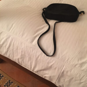 Sophie Marceau Instagram - Voyages ✈️ :
La valise
La brosse à dents
Le peigne 
Le petit sac
Les chaussures