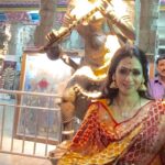 Sridevi Instagram - Great darshan in Madurai in a beautiful Manish Malhotra outfit❤️