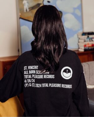 St. Vincent Instagram - My new label, TOTAL PLEASURE RECORDS. Logo designed by the one and only @alexdacorte. 📷 by @tajnihal
