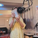 St. Vincent Instagram - BTS captured by @cianthreetimes. F*cking around, making lists (one of my favorite things to do in life), and auditioning bag of granola as shaker. (It did not make the cut. The old quinoa in the plastic jug is still the best.). 🤙
