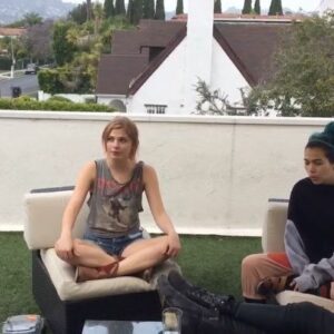 Stefanie Scott Instagram - Ha this was our first rehearsal for Jem and The Holograms like 6 years ago! I hear the movie is on Netflix now, in case you’re looking for something uplifting to watch 🥳 @auroraperrineau @heypeeplesitsaubrey @hayleykiyoko @jonmchu