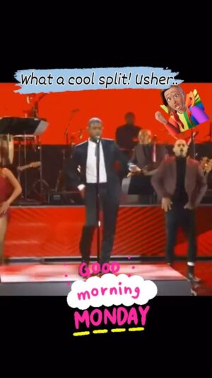 Stephanie Mills Instagram - Happy Monday everyone 💜💜💜 it’s time to GET ON UP with #Usher 💜💜💜💜💜💜💜💜 POWER.
.
.
.
***REPOST***
.
.
.
@alethajackson Usher did the damn thing 😳😅😍🥰🥰🥰 He has such cool fancy moves even a cool split 👁️👁️😅