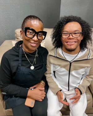 Stephanie Mills Instagram - Happy Birthday 🎂 to my handsome 23 year old son, #faradj and my sister Karina @kaycoolkay, whose actual birthday is today… Have Mercy, because we have been eating cake and ice cream 🍨 ALL WEEK and we are going to turn up in Las Vegas tonight!!! Celebrate your loved ones because life is much too short 💜💜💜💜