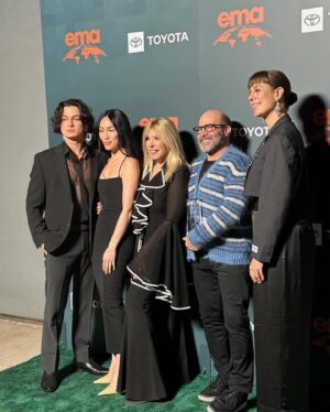 Stephanie Shepherd Instagram - grateful to be invited to present the award for TV episodic Drama to the producers of Apple TV  “Extrapolations” at the Environmental Media Awards. 

the @green4ema EMA’s recognize productions for environmentally conscious story telling on screen and sustainability efforts behind the scenes <3