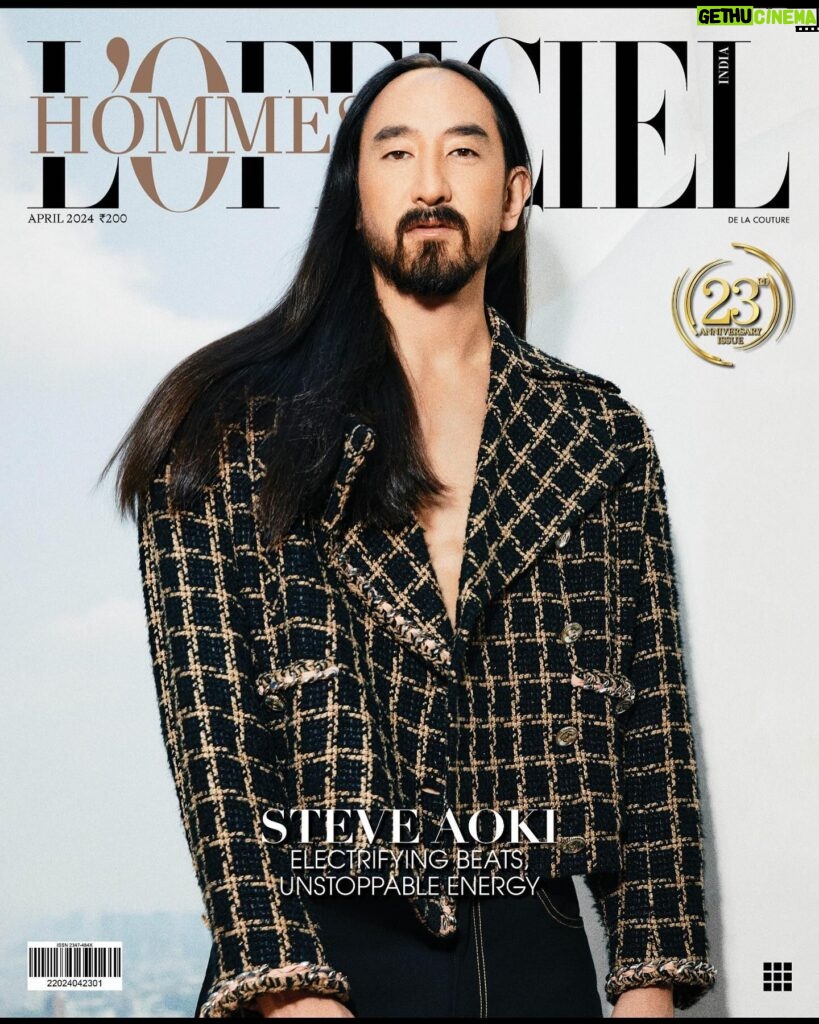 Steve Aoki Instagram - Went wild 👁👁 with this cover shoot. What’s ur favorite look? 1,2,3,4,5,6 @lofficielindia @lofficielhommes