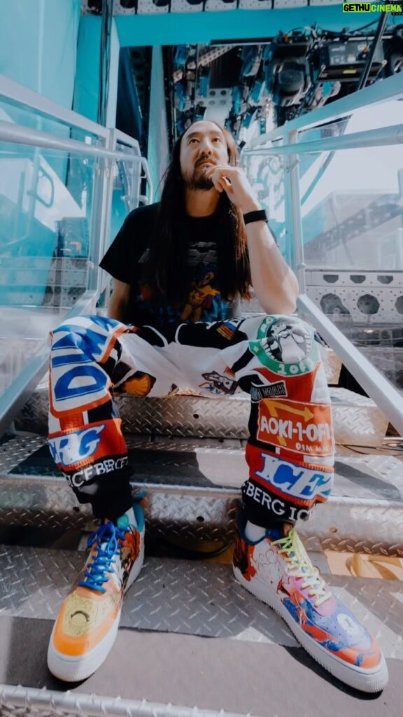 Steve Aoki Instagram - AOKI 1OF1 #985 •AOKI 1OF1 LOGO PARODY RACER PANTS-AVAILABLE