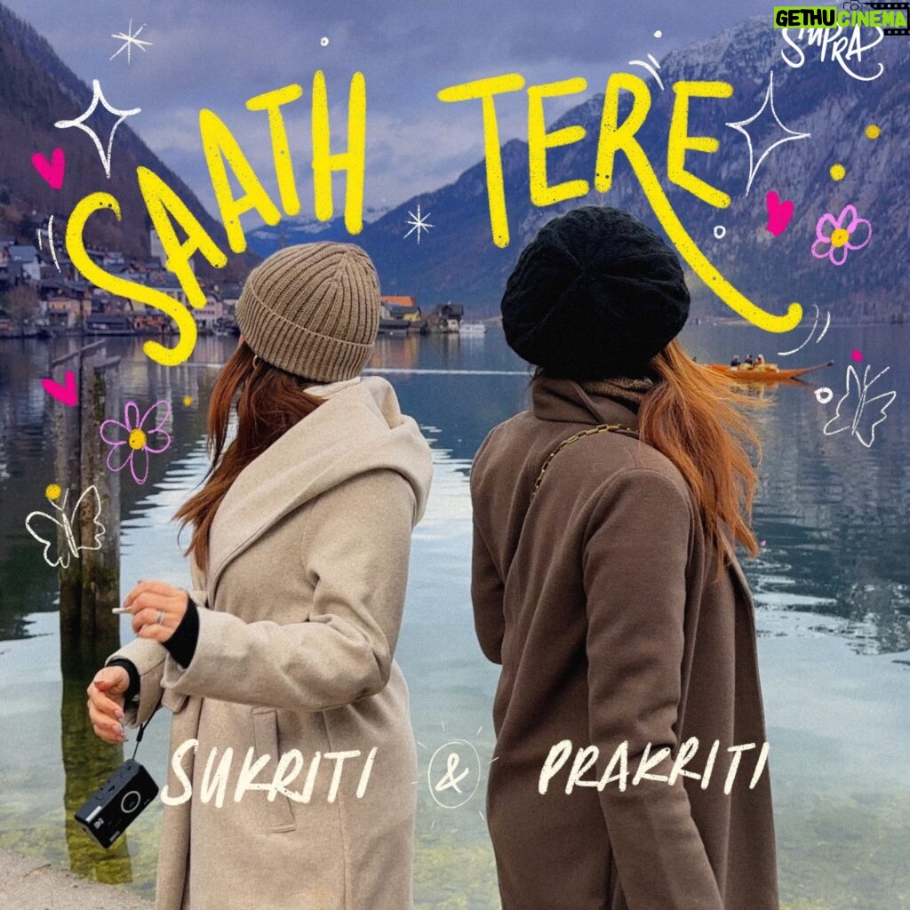 Sukriti Kakar Instagram - Pack of our memories, locked in our song 🎵 #SaathTere will be yours on 17.04.2024 🩵 @abhijaymusic @sshhiissh Artwork @purvanshi.s #SuPra #newmusic #SuPraSingle #lfg