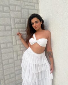 Sukriti Kakar Instagram - Summer calling 🧴🌻 🐚 Wearing @itgirl_love 🤍