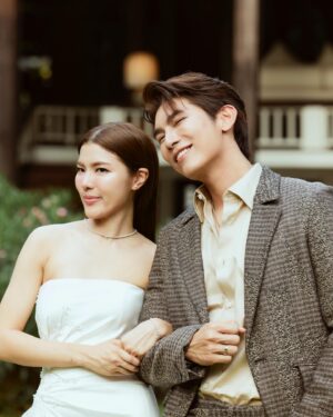Suppasit Jongcheveevat Instagram - Cheers to love, laughter, and happily ever after! Wishing Jom and Ta a lifetime of joy and bliss 💍✨
