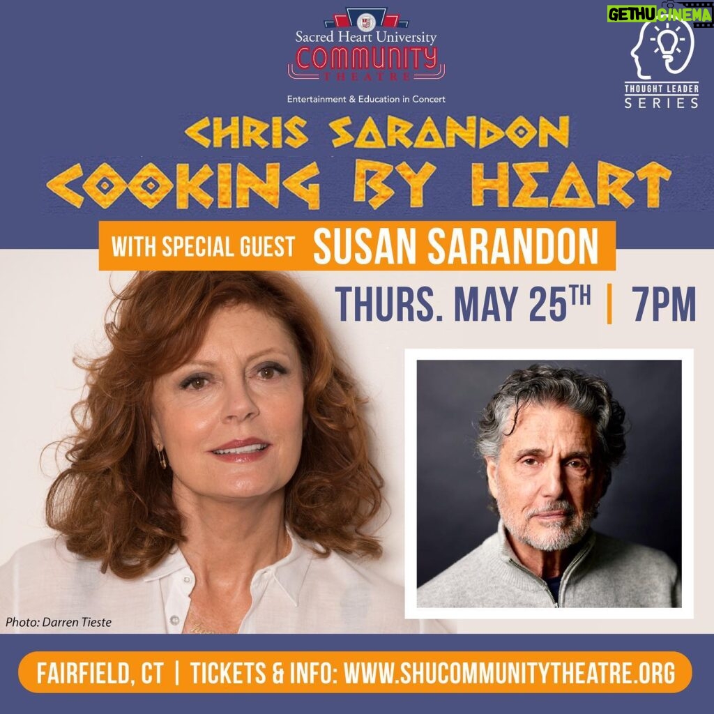 Susan Sarandon Instagram - Can’t wait to see @theofficialchrissarandon , it’s been years, and I’m really looking forward to talking with him and sharing this evening with everyone.