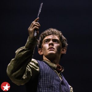 Sutton Foster Instagram - "Wait! What's your rush?! What's your hurry!?" Have you seen these new photos of Aaron Tveit, Sutton Foster and Joe Locke in the Broadway revival of SWEENEY TODD!? 

Swipe over to the link in our bio for tickets this spring. 

📸: Matthew Murphy and Evan Zimmerman

#aarontveit #suttonfoster #sweeneytodd #mrslovett #demonbarber #sondheim #stephensondheim #joelocke #tobias #tobiasragg #heartstopper #broadway #bway #curtaincall #musicaltheatre #musicals #nyc #photography