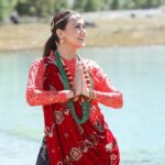 Swastima Khadka Instagram - Manang, you got my whole heart. Will come back soon. ❤️ At the launch of @manangwinery 🙏 Thank you @dipti_gurung_ for the lovely gurung Attire. 😘 #manang #gurungattire