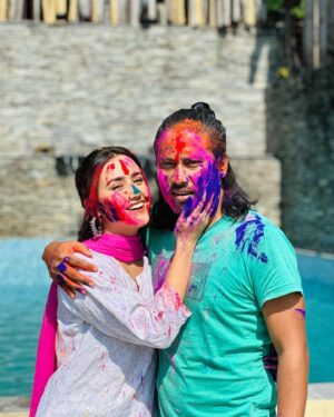 Swastima Khadka Instagram - ह्याप्पी होली ❤️