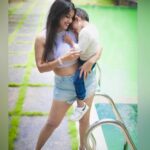 Swetha Changappa Instagram - My world @jiyaan_aiyappa 🧿🧿 Love u infinite love of my life @jiyaan_aiyappa 🧿 Pc:- @susheel_clickz