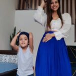 Swetha Changappa Instagram – Mother and son Duo😍❤️🧿
Let’s go with the trend my sonshine @jiyaan_aiyappa ❤️🧿
It’s always nice to dance along with my little handsome 💕 🧿
How’s it. 😍?