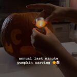 T.J. McGibbon Instagram – Very proud of my little ghost 😌👻 #halloween #pumpkincarving #halloweendecor #halloweenaesthetic