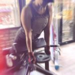 Tamara Bleszynski Instagram - Sunday Workout with my 🦁 !! Kompak selalu 🤜🤛 @kenzoulionofficial Thank you @coach.dika 👊💥