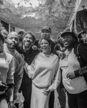 Tamron Hall Instagram - Baltimore charms me every time. After leaving dinner at what has to be one of the best restaurants I’ve ever eaten at, @rootedrotisserie, I heard someone call my name just before getting into my car. It was @bydvnlln . I met so many brilliant creatives a few years ago when we did our show on the road in Baltimore. Myles, with camera in hand took me inside @cityofgodss, an incredible fashion and art space. Life is good💜 swipe and see @mylesmichelin 📷