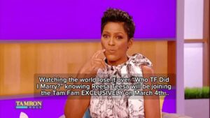 Tamron Hall Instagram - Reesa Teesa is EXCLUSIVELY joining the Tam Fam on March 4th!! We’ll be diving into her viral TikTok series “Who ___ did I Marry?” You’re NOT going to want to miss this. 

Find your time and channel on TamronHallShow.com
