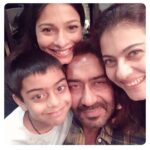 Tanishaa Mukerji Instagram - Happy Birthday Jay ….jaaa! Thank u for always being about family and teaching me so much with ur actions. Here’s to us always squishing u in pics ! @ajaydevgn