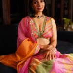 Tanishaa Mukerji Instagram - Eternal beauty @tanishaamukerji💫 Stylist - @styledbyparikshaat Outfit - @basilleafworld Jewellery - @gehnajewellers1 Photographer - @wadhwaniyaash #TanishaMukerji #StyledByParikshaat #IndianCouture #IndianBeauty #Bollywood #LuvYouShankar #BollywoodActress #StyleFile #FashionPhotography #Ss24 #EidMubarak