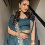 Tanushree Chakraborty Instagram - Festive season… 🥰 . Designer @devikachuriwal Hair @hairbymousami