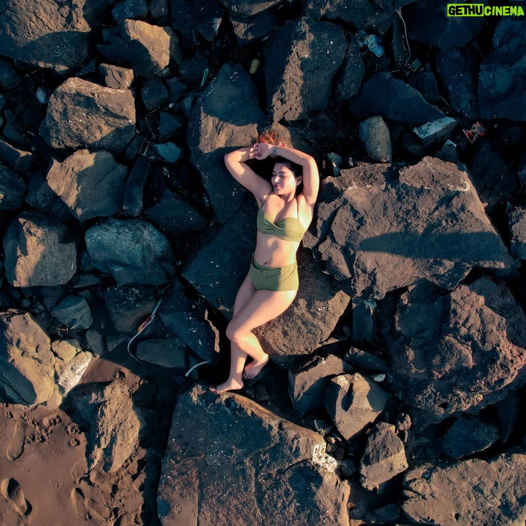 Tanya Chaudhari Instagram - Bikini season is the best season 👙 . . . . 👙 @hm 📸 @udankhatola_94 . . . . . #fridayvibes #beachlife #hmxme #bikinishoot #dronephotography #bikinis #bikiniseason #bikinimodel #tanyachaudhari