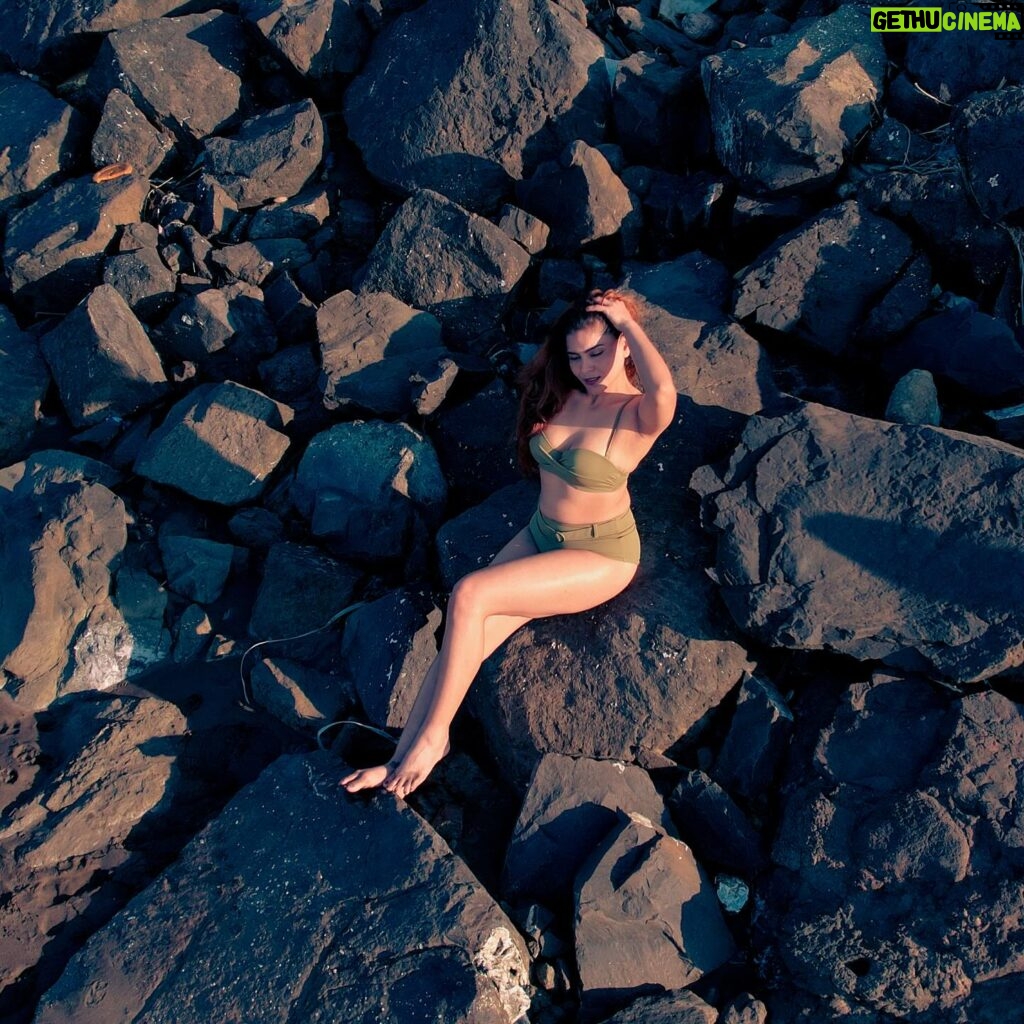 Tanya Chaudhari Instagram - Bikini season is the best season 👙 . . . . 👙 @hm 📸 @udankhatola_94 . . . . . #fridayvibes #beachlife #hmxme #bikinishoot #dronephotography #bikinis #bikiniseason #bikinimodel #tanyachaudhari