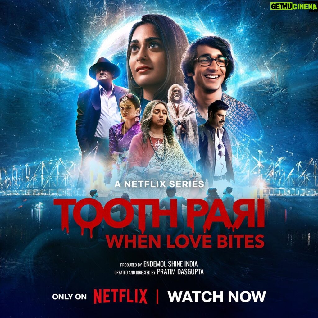 Tanya Maniktala Instagram - Finally found someone who is just my blood type 🧛‍♀️🩸 Watch this impossible story pan out between Rumi and Roy in Tooth Pari: When Love Bites, now streaming, only on @netflix_in! 🙌💯 #ToothPariOnNetflix @pratimdgupta @shantanu.maheshwari @tanyamaniktala @revathyasha @_adilhussain @tillotamashome @saswatachatterjeeofficial @endemolshineind @rishinegi24