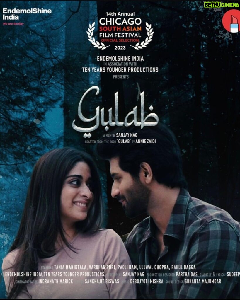 Tanya Maniktala Instagram - ‘GULAB’ - our labour of love premieres worldwide today at the prestigious Chicago South Asian Film Festival. This tale of enduring love and mysticism has been directed by @sanjoynag and produced by @endemolshineind and @tyyproductions Thank you to our entire team of co-conspirators: @tanyamaniktala @paoli_dam @rrahulbagga @ujjwalschopra #VardhanPuri #TanyaManiktala #WorldPremiere #Gulab #FilmFestival #Gratitude